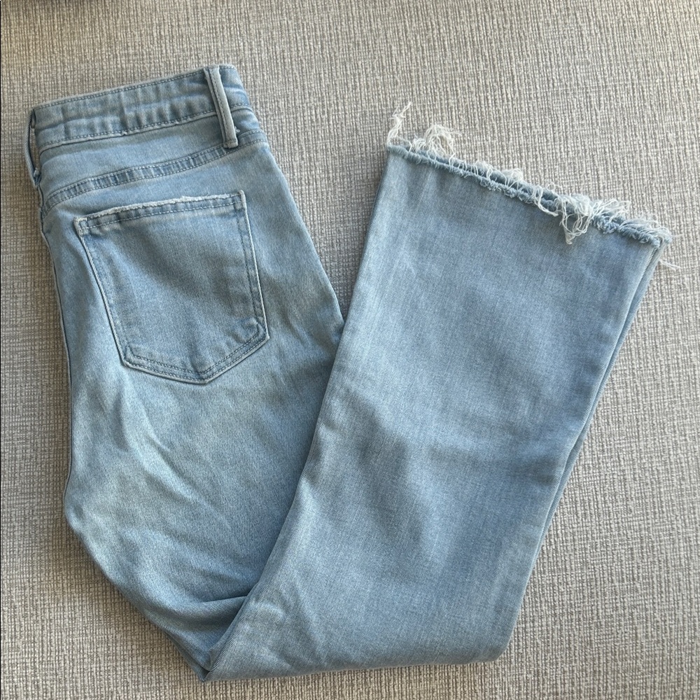 Just Black Denim High Rise Scissor Cut Flare